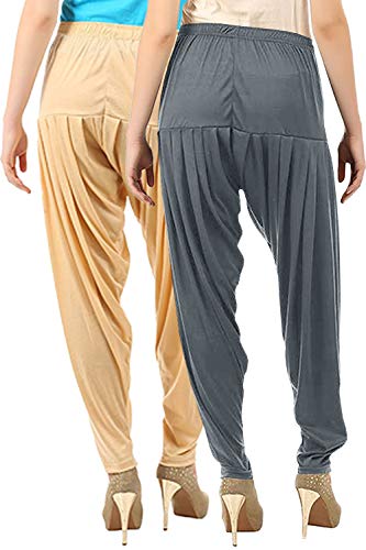 Image of Buy That Trendz Womens Patiala Pants Cotton Viscose Patiyala Salwar Harem Bottoms Pants