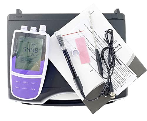 YFYIQI Portable Nitrate Ion Meter NO3 Ion Tester with Standard Calibration Fluid Ion Concentration Range 0.4-62000ppm -1999.9-1999.9mV 0-105°C/32-221°F Accuracy ±0.5% F.S. 0.1mV ±0.5°C/±0.9°F