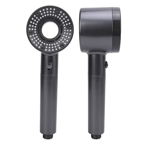 Regadera ajustable de mano 5 niveles presión gris miniatura 4