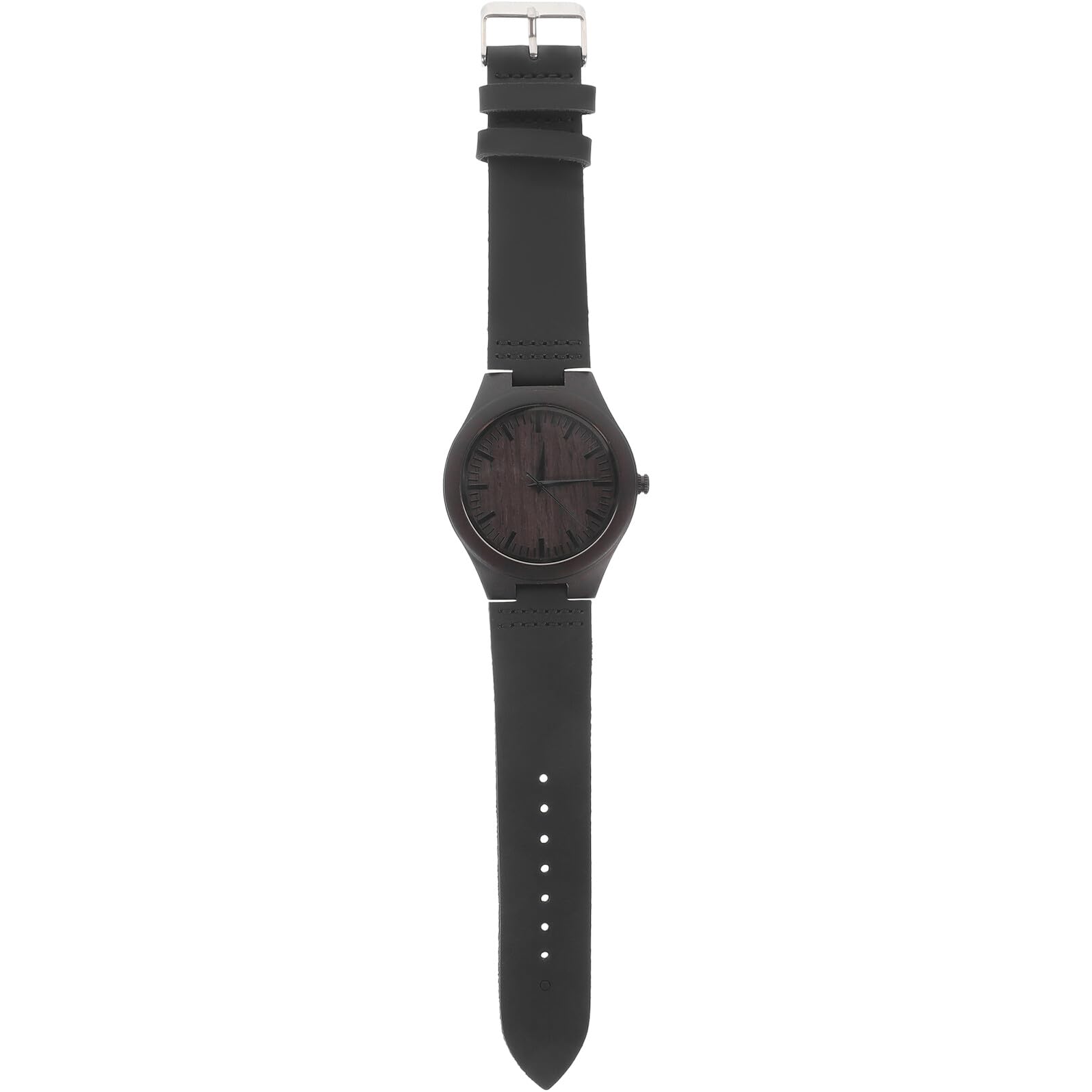 Ipetboom Reloj de Pulsera de Madera para Hombre de Cuarzo, Café | Acero Inoxidable, 1 Pieza, Diseño Retro Clásico, Ligero y Cómodo para Uso Diario