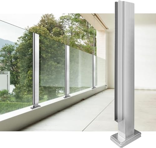 Pince à verre en acier inoxydable pour sécuriser un escalier ou un balcon