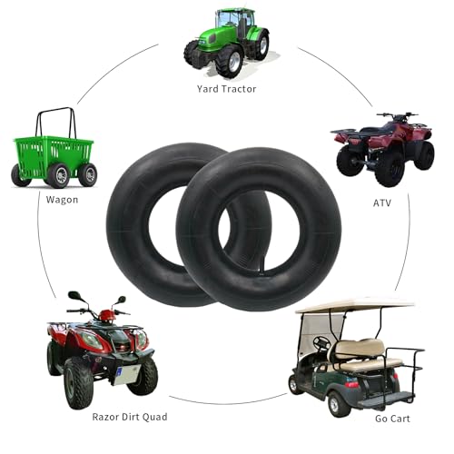 2-Packs 13x5.00-6 Ersatz Reifen Innenschläuche, Schubkarre Innenrohr mit TR-13 Ventilstiel, Ersatz Rasenmäher Reifenschläuche mit für Rasenmäher, Go Karts, Golfwagen und mehr