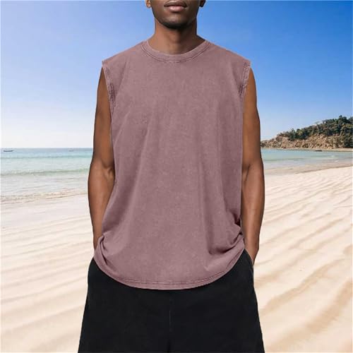 Chaleco sin mangas de algodón para hombre en tallas S a 3XL 6