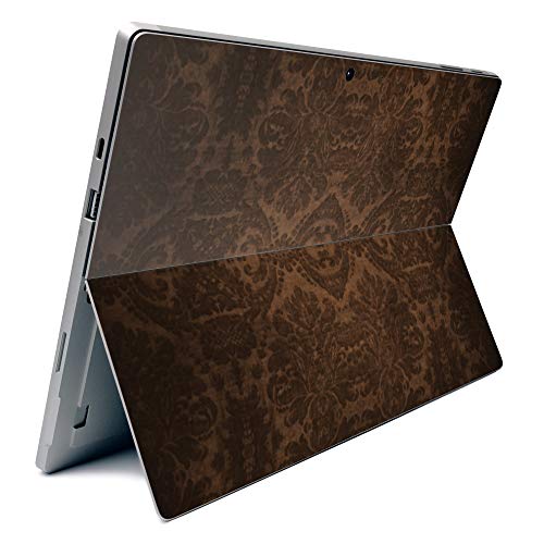 Image of MightySkins Carbon Fiber Skin for Microsoft Surface Pro 7 - Brown Linen | Textured Carbon Fiber Finish | Easy to Apply, Remove, and Change Styles | Made in The USA