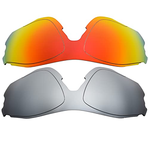 Verres de remplacement Oakley EV Zero rouge titane pour lunettes de sport