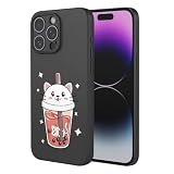 SEAHAI Cover per ZTE Blade V60 Vita, Custodia Ultra Sottile in Silicone Liquido Morbida con Modello Animale di Fiori Carini, Elegante Matte TPU Bumper Antiurto Case - Nero S10