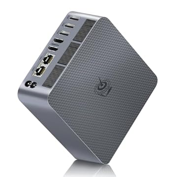 Beelink Mini PC EQi12, Intel Core i5 12450H (8C/12T, até 4,4GHz), 24GB LPDDR5 5200MHz 500GB PCle4.0 SSD, Mini Computador Dual HDMI Display 4K, Dual Gigabit LAN, WiFi6/BT5.2/Office Micro PC