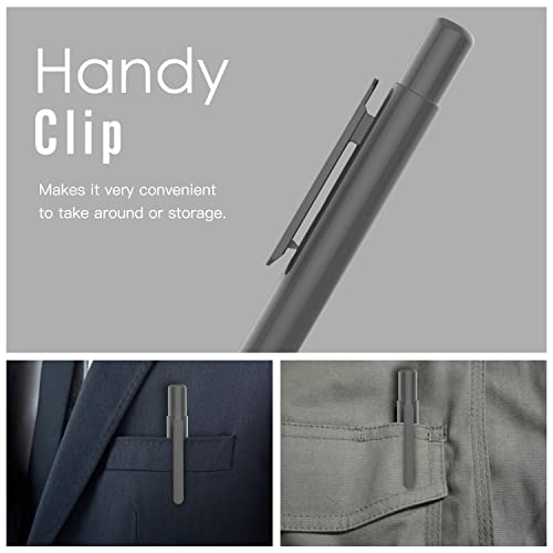 Image of MoKo Holder Case for Apple Pencil 1st Gen, Retractable Tip Cap for iPad 8th /7th Generation, iPad Air 3rd 10.5 inch, iPad Mini 5th 7.9 inch 2019 /2020 - Dark Gray | Retractable, Protective Sleeve Skin Cover, Sturdy Clip