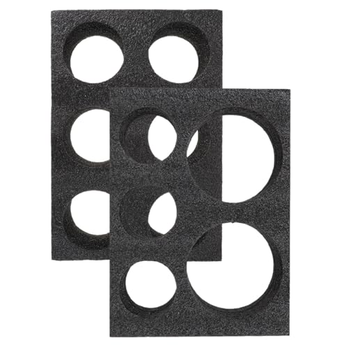 Toyvian 2 Piezas Portavasos para Bebidas Llevar Bandejas Multiagujero Negro Soporte para Tazas Té Leche Café Transporte Fácil y Seguro Reutilizable