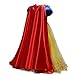 IZKIZF Kids Girls Snow White Costume Princess Birthday Christmas Halloween Cosplay Fancy Dress Party Ball Gown w/Cloak 7-8T
