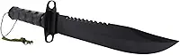 Faca tática Rambo combate militar sobrevivência preta MK-06-0054
