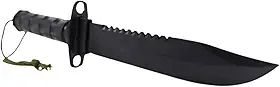 Faca tática Rambo combate militar sobrevivência preta MK-06-0054