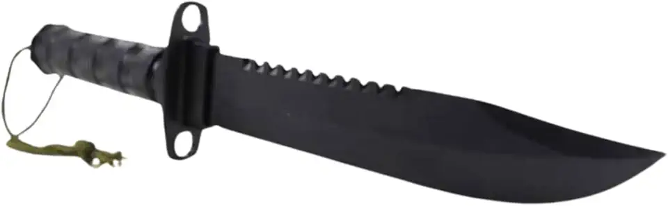 Faca tática Rambo combate militar sobrevivência preta MK-06-0054