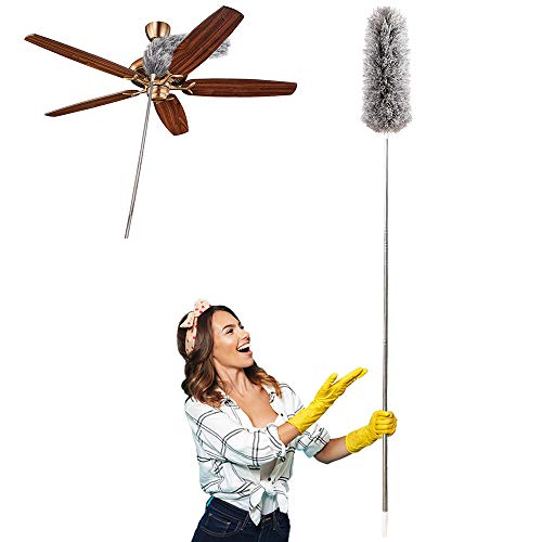Dusters for Cleaning Extendable,HAINANSTRY Extendable Duster Reaches Up to 100",Microfiber Duster for Cleaning