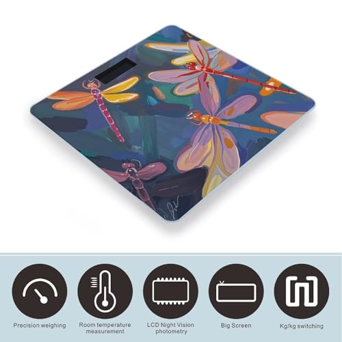 Báscula digital de baño con plataforma amplia y diseño moderno miniatura 3