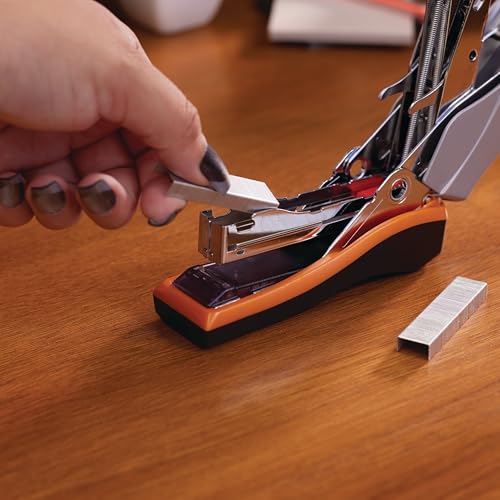Swingline Stapler, 40 Sheet Capacity, Optima 40, Jam Free, Reduced Effort, Compact, Soft Grip, Metal, Orange, Silver and Black (87842) - Image 4