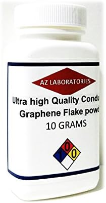 Ultra Conductive Graphene Carbon Flake powder 10 grams USA SAME DAY SHIP