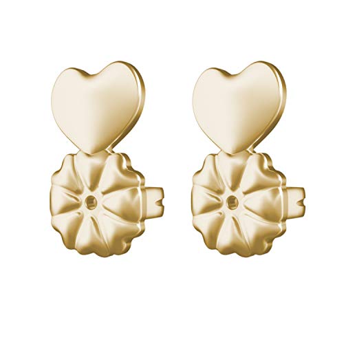 Magic Bax Earring Lifters - 2 Pairs of Adjustable Hypoallergenic Earring Lifts (2 Pairs of 18K Gold Plated Earring Backs) As Seen on TV