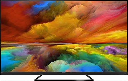 SHARP 50EQ3EA Android TV 126 cm (50 Zoll) 4K Ultra HD Android TV (Smart TV ohne Rahmen, Dolby Atmos, Quantum Dot, Harman Kardon) [Modelljahr 2022] [Energieklasse G]