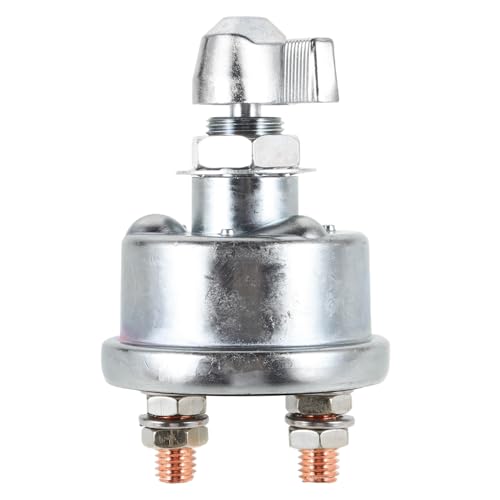 HAPINARY Battery Disconnect Switch Reliable Isolator for Boats Cars Trucks Prevents Electrical Leakage Ensures Safety Control