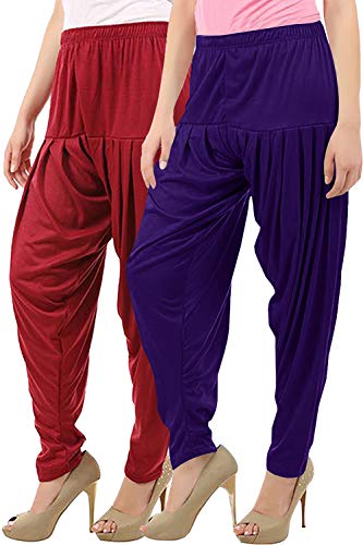Image of Buy That Trendz Patiala Salwar for Women Relaxed Fit Viscose Patiyala Salwar Harem Bottom Pants