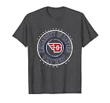 Elite Authentics Unisex-Adults Grey Cotton 100% T-Shirt, Small, Short Sleeve, Crew Collar, Modern Casual, NCAA Dayton Flyers University Logo Fan T-Shirt