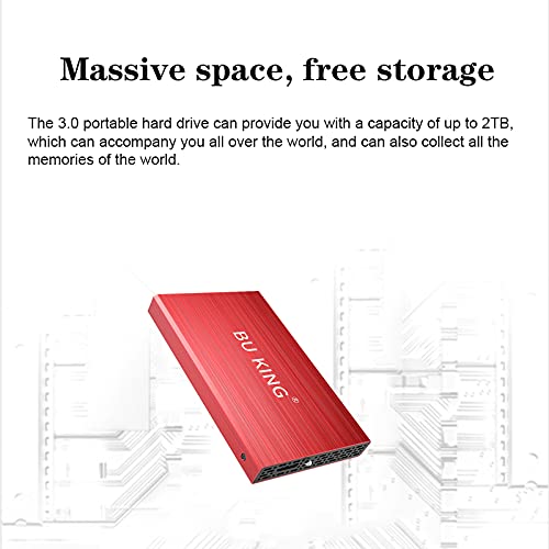 BU KING USB 3.0 externe harde schijf 500G HD harde schijf 2.5" extern opslagapparaat Flash Drive PS4 TV zwart - Image 7