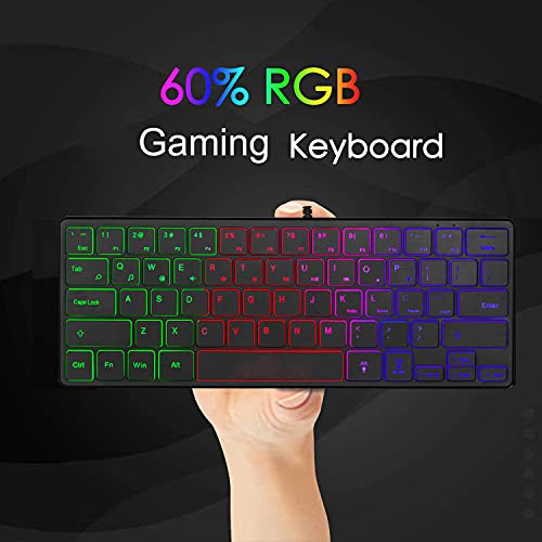 Teclado Gamer Hilitandgzn9g8fb35874 USB QWERTY RGB miniatura 5