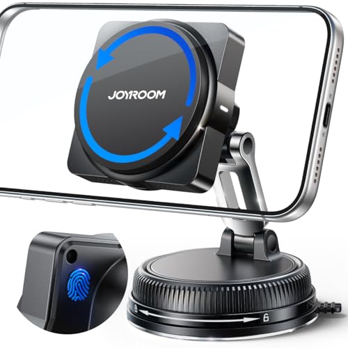 JOYROOM MagSafe Car Mount Charger 15W, 360° Rotation, Black