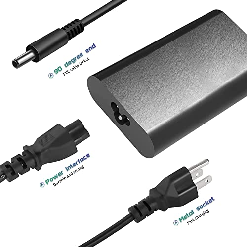 HA130PM130 DA130PM130 Dell 130W Laptop Charger for Dell XPS 15 7590 9530 9550 9560 9570 9575 Inspiron 7348 Precision M3800 5510 5520 5530 AC Adapter Power Replacement Supply Cord (Slim Tip 4.5mm) - Thumbnail 3