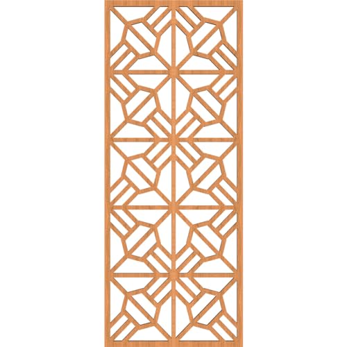 Image of Auburn Decorative Pierced Fretwork Wood Wall Panels, 11 3 /8 inchW x 29 3 /8 inchH x 3 /8 inchT, Cherry