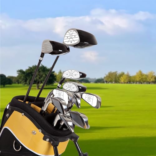 flintronic Golf Impact Tape, 120PCS Golfschläger Schlagaufkleber, Golf Schwungtrainer für Eisen, Holz-Putter, Übungsschwung Trainingshilfe