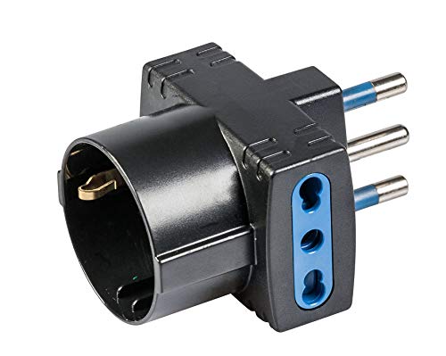 Preisvergleich Produktbild Poly Pool, Adapter, dreifach, großer Stecker, schwarz, PP0468.1S