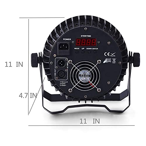Stage Lights Par Lights Uplighting Rgbw 18X10W Dmx 512 8Ch For Stage, Wedding, Band, Night Club, Theater Performance #TOP4