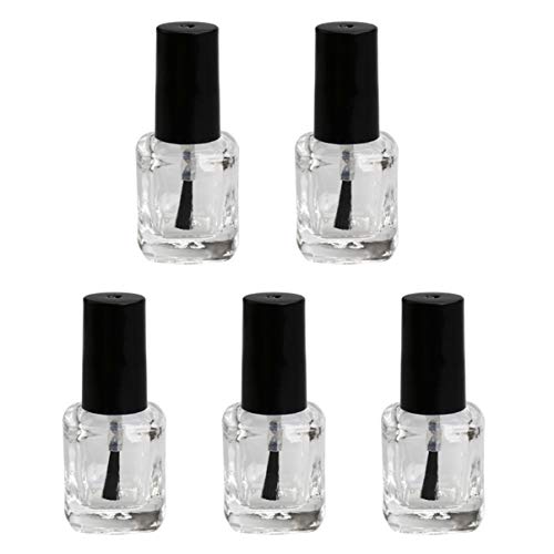 FRCOLOR 5 Stück/Packung mit Nachfüllbarem Nagellack Flasche Pinsel Leere Form mit Behältern Ml Und – Klarer Kleiner…