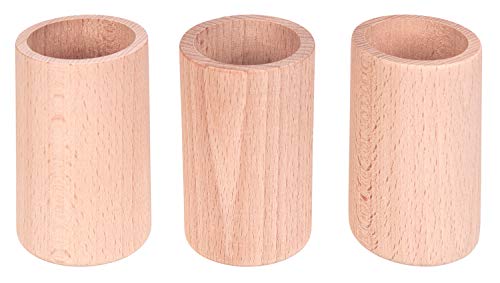 Portalápices redondo de madera, organizador de escritorio Cover