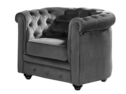 Vente unique Chesterfield stol: Antracit