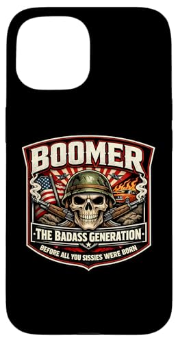 USA �u�[�}�[���� Badass Before You Sissies Were Before You Sissies Were Born �X�}�z�P�[�X iPhone 15 �p