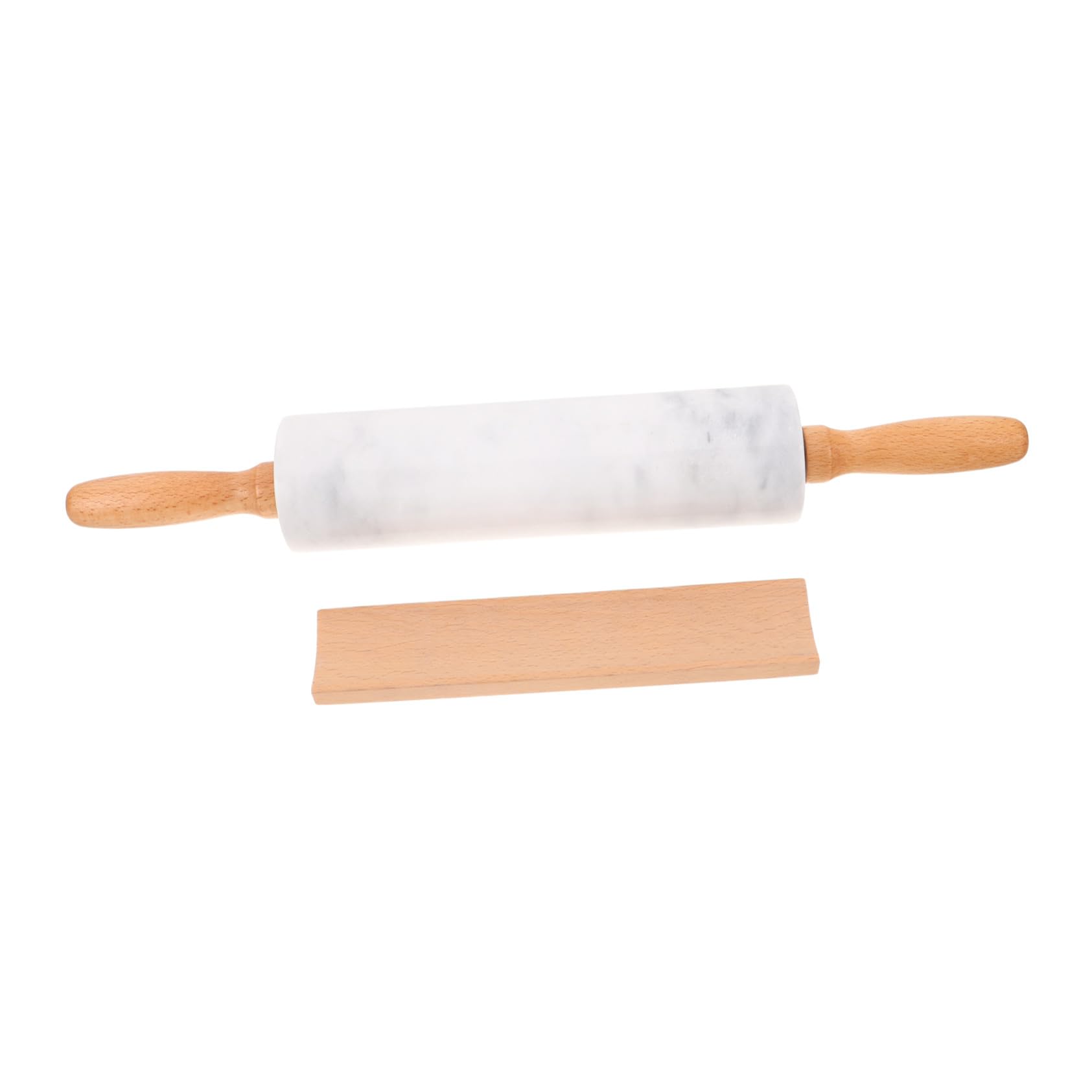 3 Piezas Rodillo de Mármol para Hornear Diseño Ergonómico Antideslizante Superficie Pulida sin Adherencias Resistente y Fácil de Limpiar para Masa Pasteles Pizza y Fondant Cocina