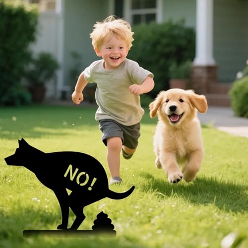 Carteles sin expulsión canina para proteger el césped de su terraza 7