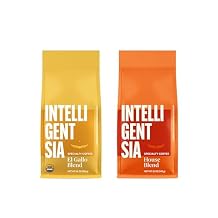 Intelligentsia Coffee, Light Roast Whole Bean Coffee Bundle - Organic El Gallo and House Blend, 23 Ounces 1 Bag 11 Ounces and 1 Bag of 12 Ounces