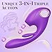 Sucking Vibrator Adult Sex Toys for Women - 3IN1 Clitoral G Spot Vibrator with 10 Suction & Vibrating Modes, Vibrators Pleasure Soft Sensation Silicone Female Sex Toy for Woman Couple
