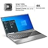 Coolby Windows 10 Pro Laptop, 15.6 inch 1920x1080 IPS Screen, 8GB DDR4 RAM / 256GB SSD Laptop Computers, Intel J4125 Quad-Core Processor, Support Update Windows 11, Dual WiFi, BT, Full Size Keyboard