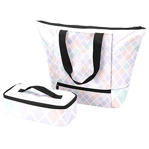 Sac repas isotherme anti-fuite avec grand sac à main et boîte déjeuner