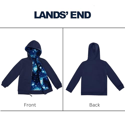 Lands' End Kids Ultra Soft Sherpa Full Zip Hoodie Sweatshirt (XS-L)3
