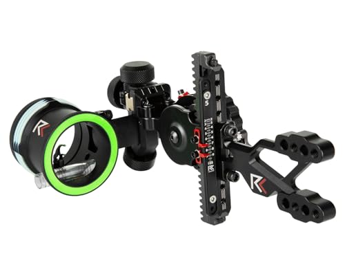 REDLINE RL Torch 2 PIN Bow Sight, Wheel Slider for Quick Yardage Selection, Left Handed Bow Sight
