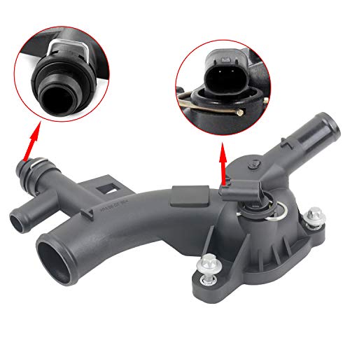902-846 Engine Coolant Water Outlet Compatible With Chevy Cruze 2011-2016 Sonic 2012-2020 Trax 2013-2020 Buick Encore 2013-2019 1.4L L4 Replace# 25193922 55565334 Thermostat Housing #TOP3