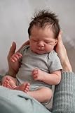 Anano Reborn Baby Dolls Silicone Full Body, Realistic Baby Doll Newborn Girl, Full Silicone Babys Doll, 18 Inch Real Life Babys Lifelike Reborn Babies Dolls Washable