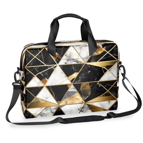 Bolso geométrico mármol para laptop 16 pulg miniatura 1