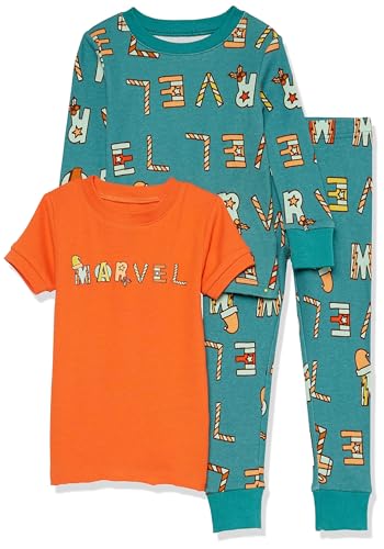 Image of Amazon Essentials Disney | Marvel | Star Wars Boys and Toddlers' Snug-Fit Cotton Pajamas Sleepwear Sets for Toddler
